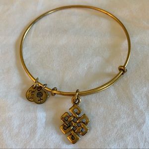 Alex and Ani gold bangle bracelet